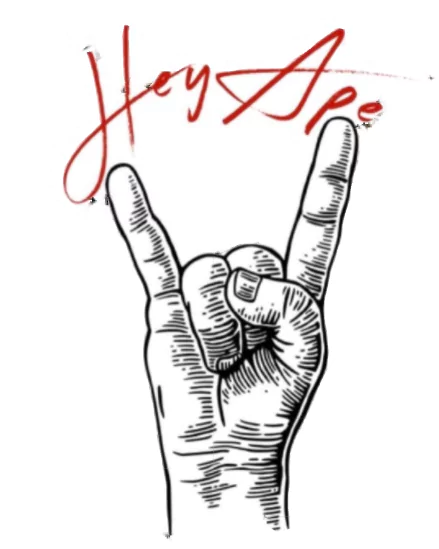 Hey Ape Rock Horns